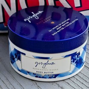 Bath & Body Works GINGHAM BODY BUTTER 24 hr moisturizer shea & cocoa butter NEW